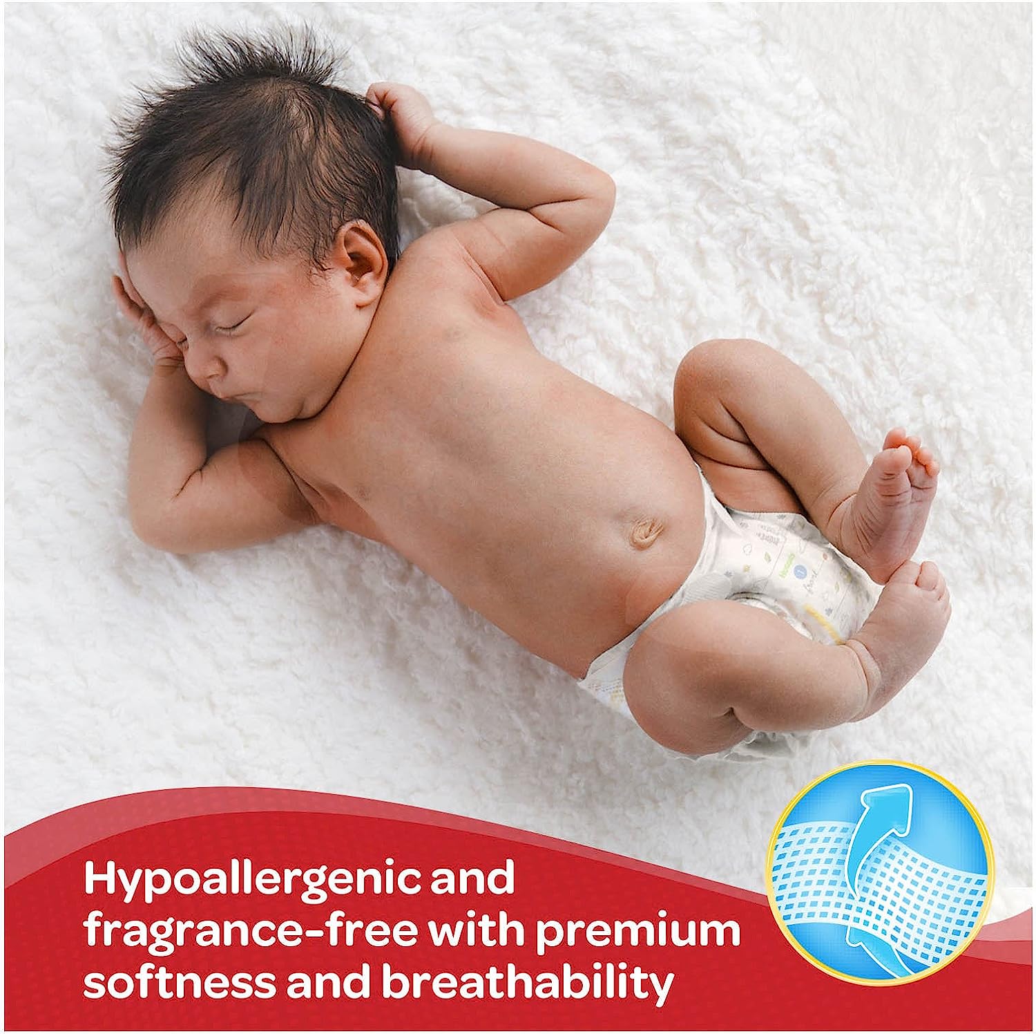 Baby Diapers Size Newborn (up to 10 lbs), 128ct, Huggies Little Snugglers - Image 6